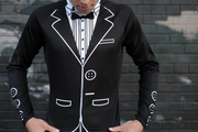 Tuxedo Long Sleeve Cycling Jersey corbah