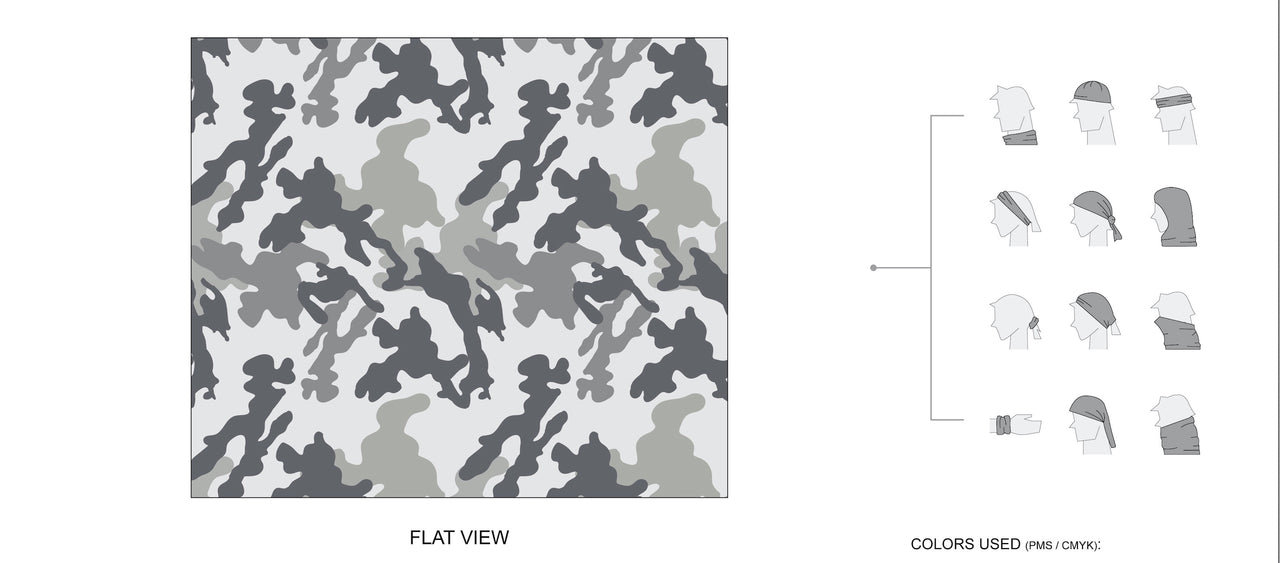 Winter Camo Neck Gaiter Corbah