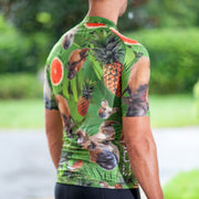 Doggy Pineapple Short Sleeve Cycling Jersey corbah