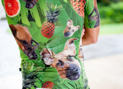 Doggy Pineapple Short Sleeve Cycling Jersey corbah