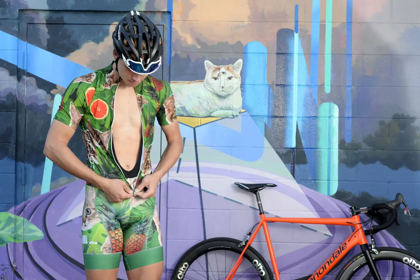 Kitty Pineapple Bib Shorts corbah