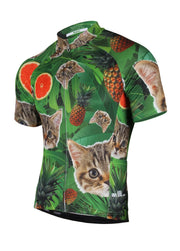 Kitty Pineapple Short Sleeve Cycling Jersey corbah