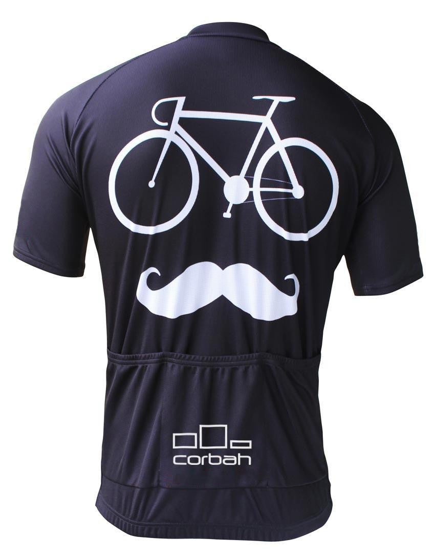 Bicycle Mustache Cycling Jersey corbah