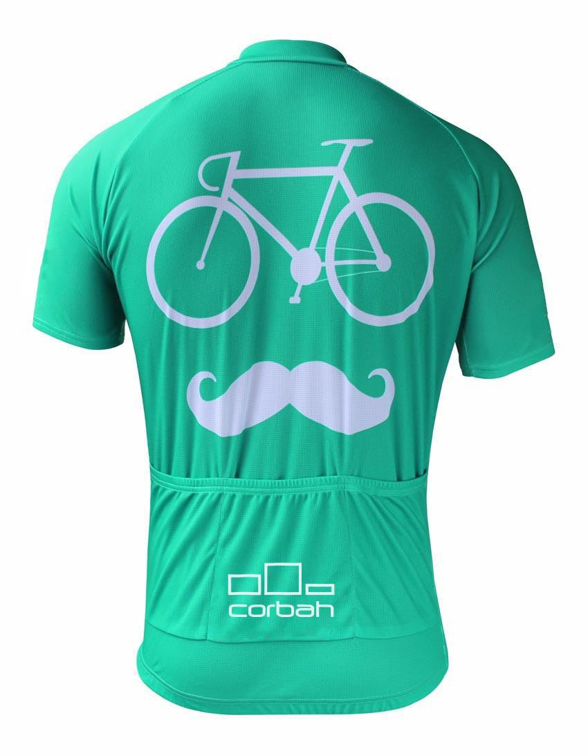 Bicycle Mustache Cycling Jersey corbah