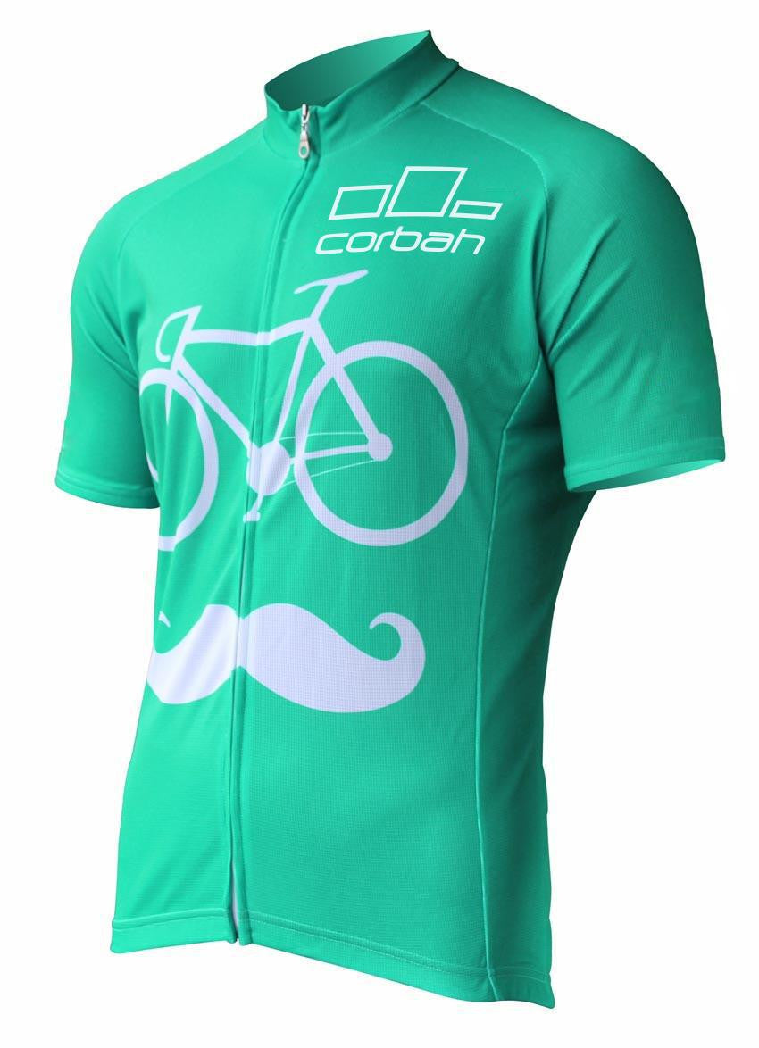 Bicycle Mustache Cycling Jersey corbah