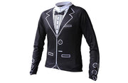 Tuxedo Long Sleeve Cycling Jersey corbah