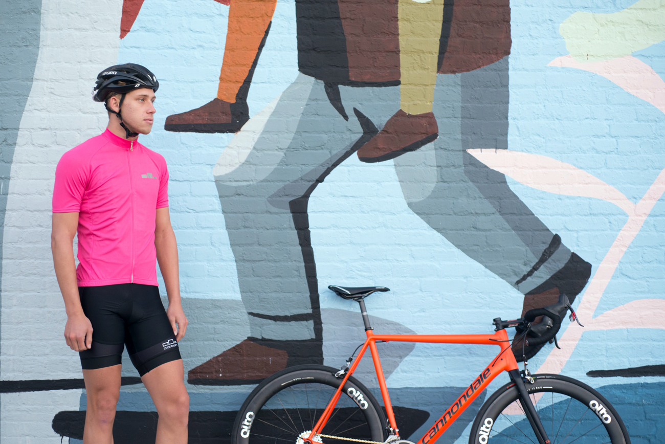 Corbah Solid - Pink Cycling Jersey corbah