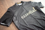 Essential Grey and Gold Short Sleeve Cycling Jersey corbah
