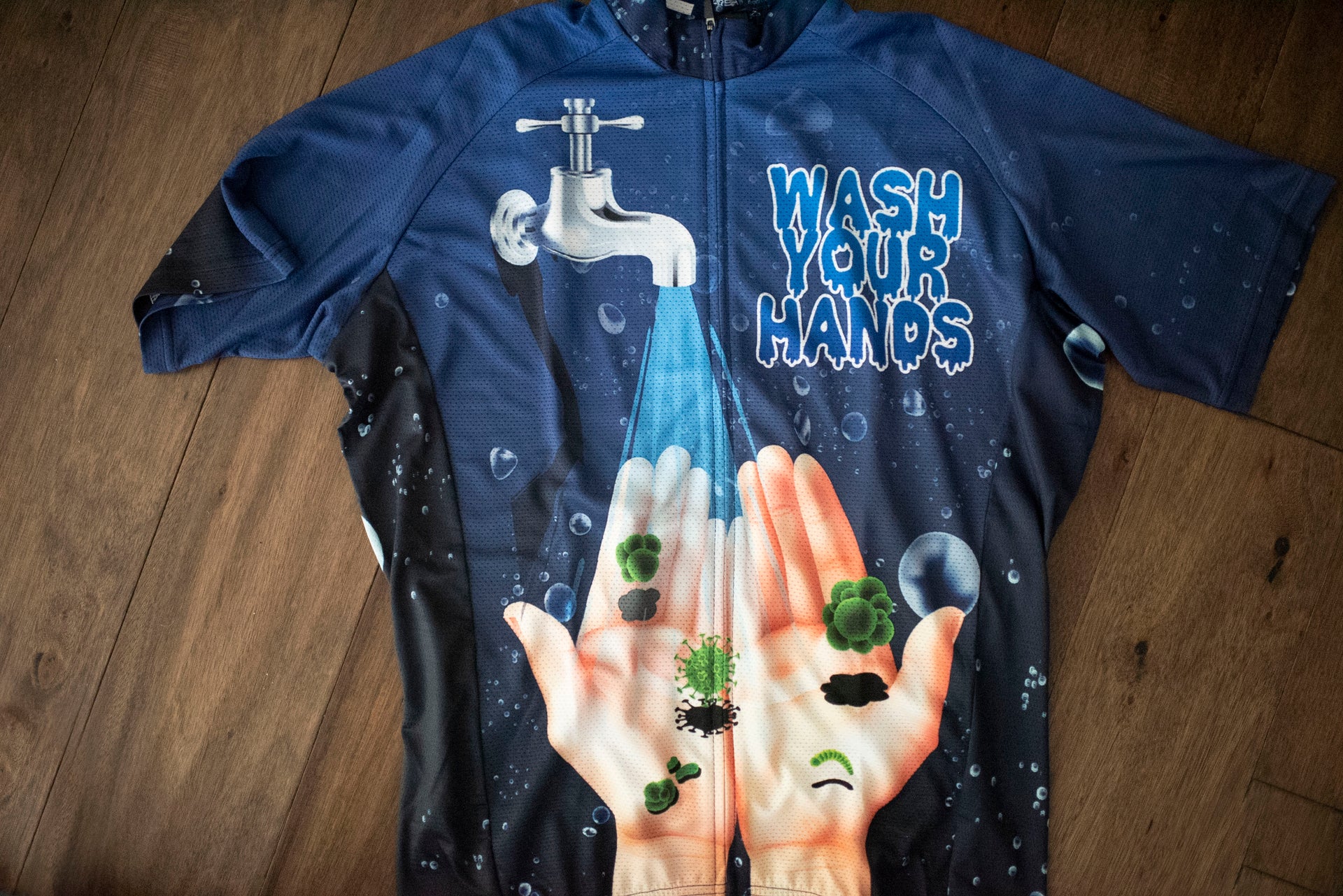 Wash Your Hands Cycling Jersey corbah