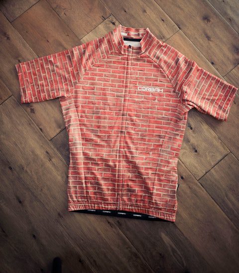 Brick Wall Short Sleeve Cycling Jersey corbah