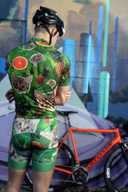 Kitty Pineapple Short Sleeve Cycling Jersey corbah