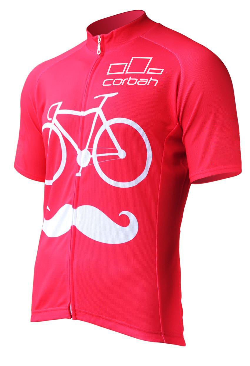 Bicycle Mustache Cycling Jersey corbah