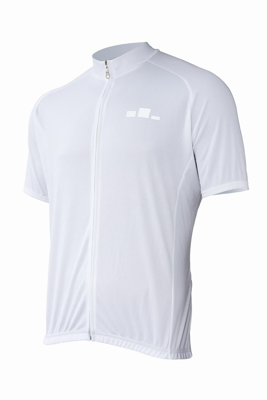 Corbah Solid White Cycling Jersey corbah