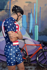 USA National Flag Team Men Cycling Jerseys