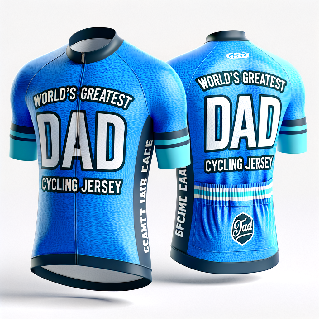 Worlds Greatest Dad Cycling Jersey